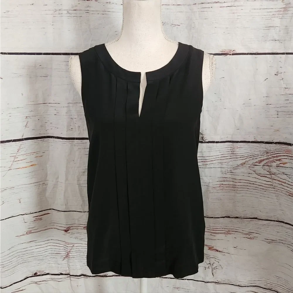 Kate Spade Silk‎ Pleated Front Sleeveless Top Size 2